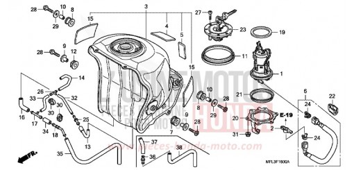 RESERVOIR A CARBURANT/POMPE A CARBURANT CBR1000RR8 de 2008